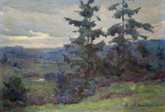 Oil painting Before the rain Stramkovskiy Dmitriy Vladimirovich