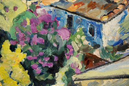 Oil painting City landscape Sergei Arsenievich Vinogradov