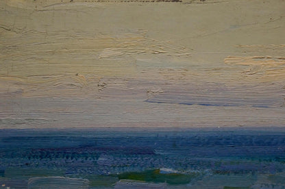 Oil painting Ship at sea Strelov Arkady Efimovich