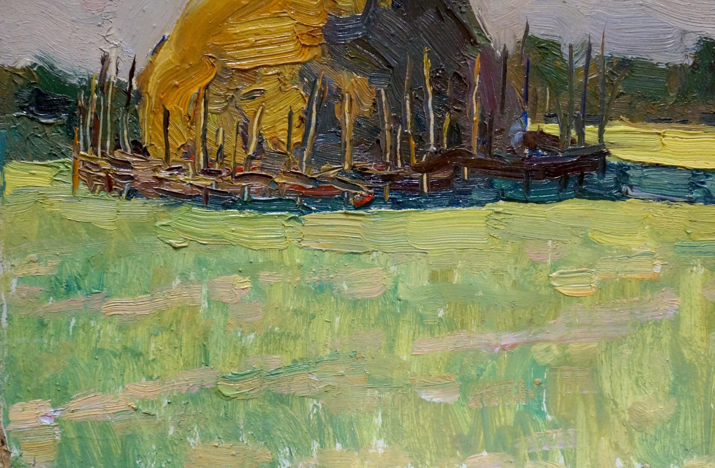 Oil painting Haystacks Mordovets Andrey Nikitich