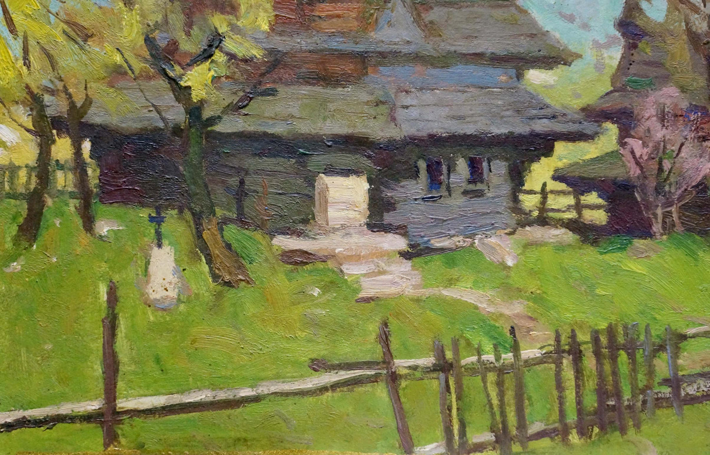 Kalatsyuk Yakov Alekseevich's Oil Painting: Village Church