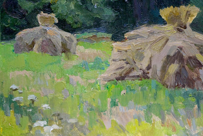 Oil painting Forest landscape Kolomoitsev Petr Mikhailovich