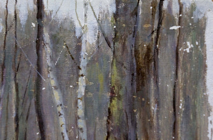 Oil painting Winter forest Tereshchenko Anatoly Grigorievich