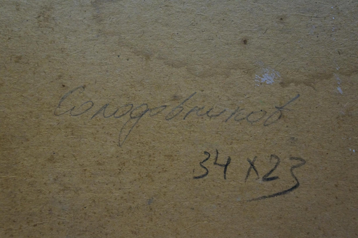 Oil painting Evening in the village Solodovnikov Aleksey Pavlovich