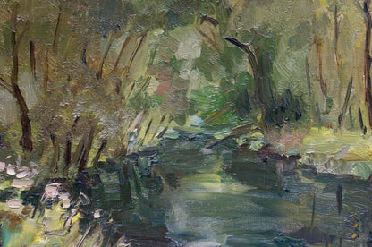 Oil painting Beginning of autumn Dmitry Lednev
