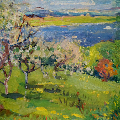 Oil painting Summer hot day Bakaev Sergey Ivanovich