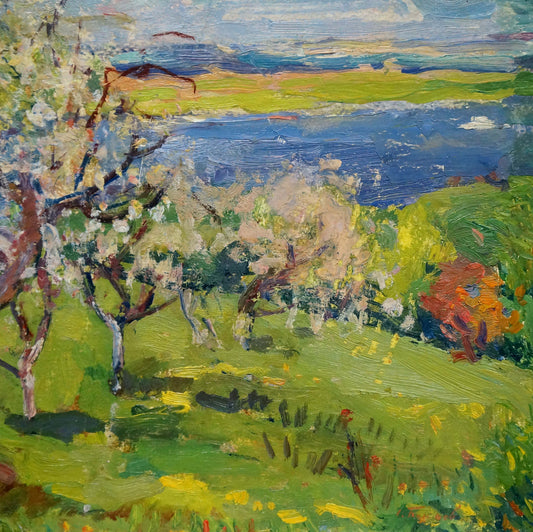 Oil painting Summer hot day Bakaev Sergey Ivanovich