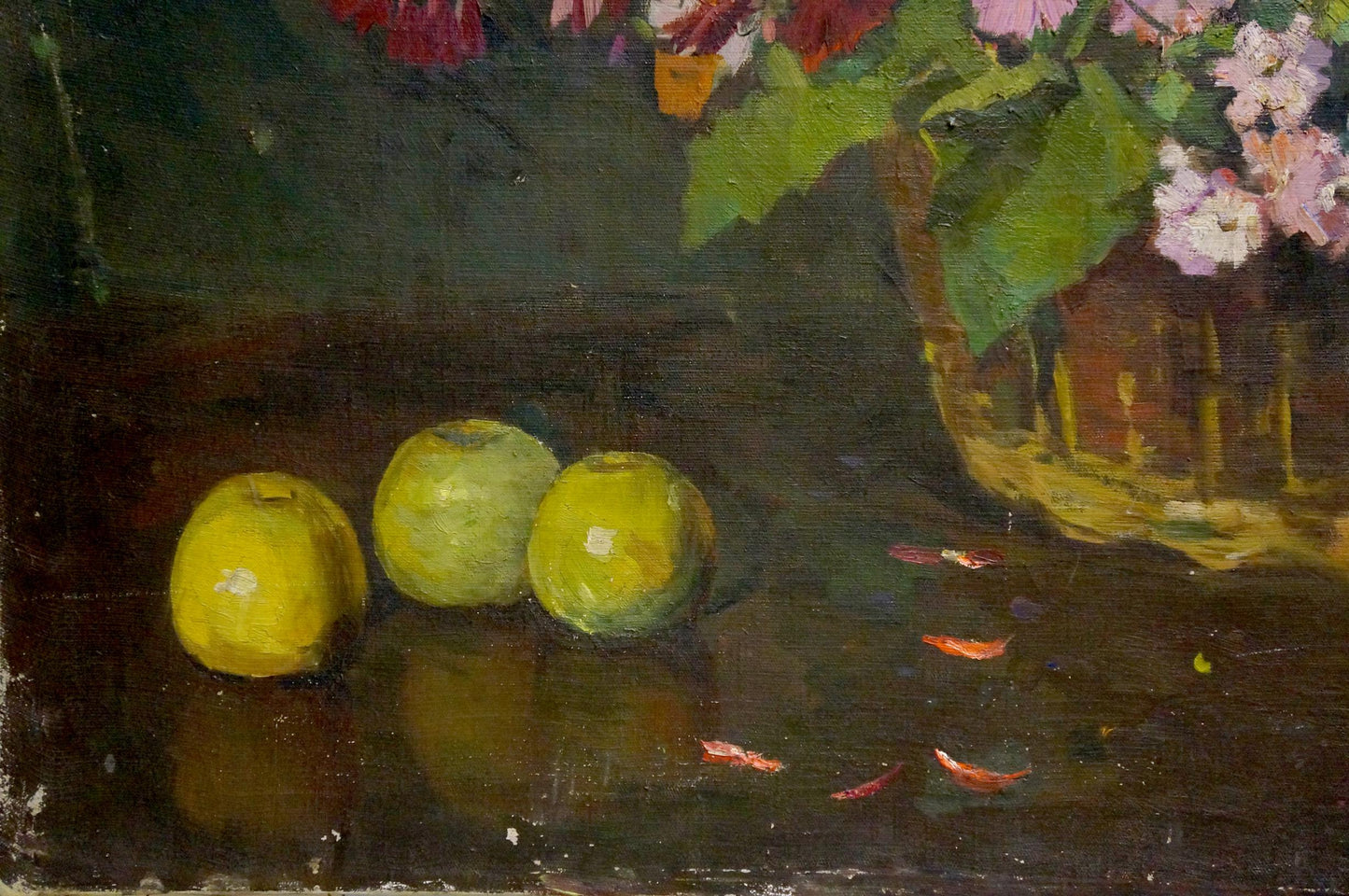 Oil painting Flowers Solona L. R.