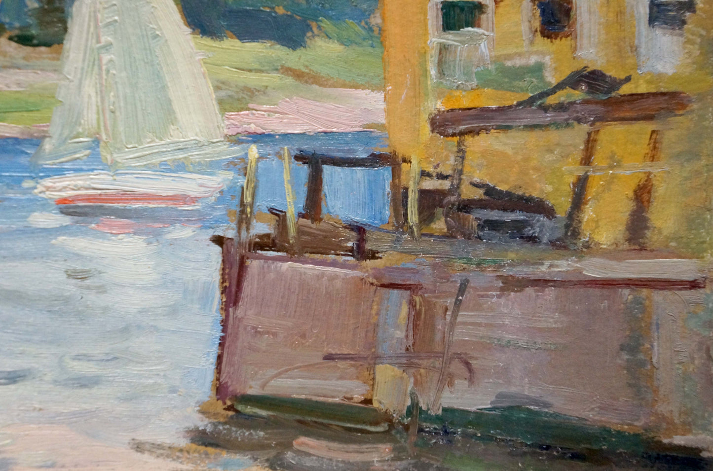 Oil painting Yacht Buryachok Nikolay Ivanovich
