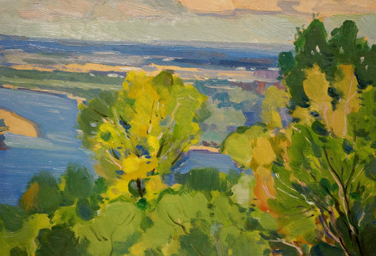 Oil painting Summer landscape Buryachok Nikolay Ivanovich