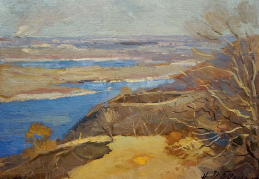 Oil painting Autumn landscape Buryachok Nikolay Ivanovich