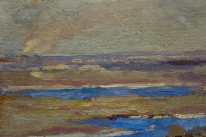 Oil painting Autumn landscape Buryachok Nikolay Ivanovich