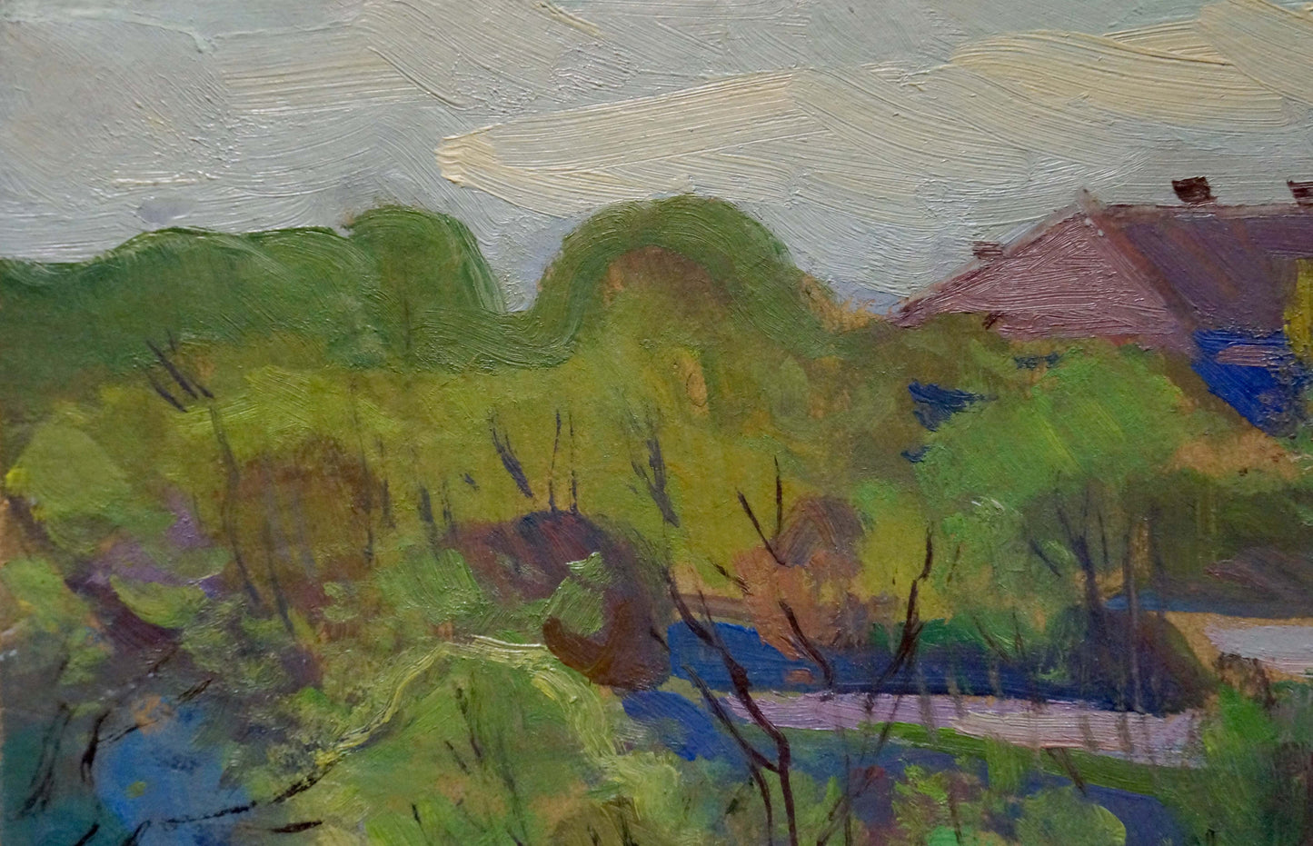 Oil painting Summer has come Buryachok Nikolay Ivanovich