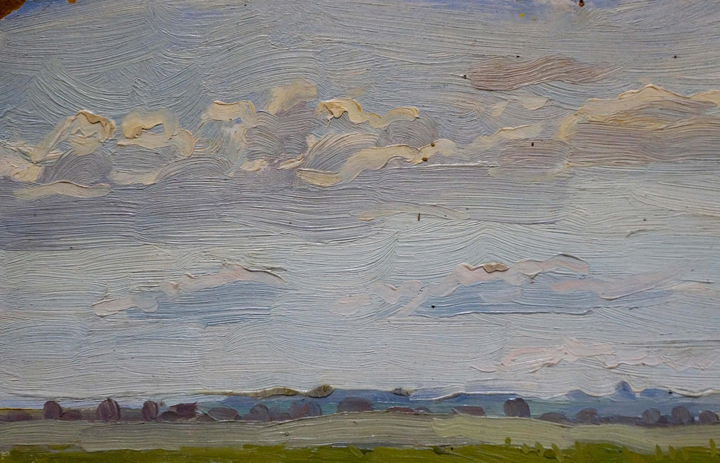 Oil painting Landscape fields