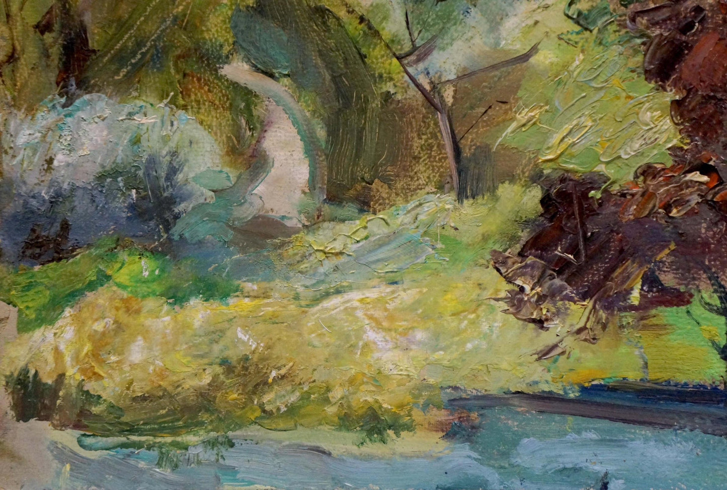 Oil painting Forest landscape Bazylev Nikolay Ivanovich