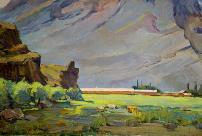 Oil painting Mountain landscape Buryak V.V.
