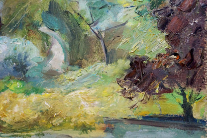 Oil painting Forest landscape Bazylev Nikolay Ivanovich