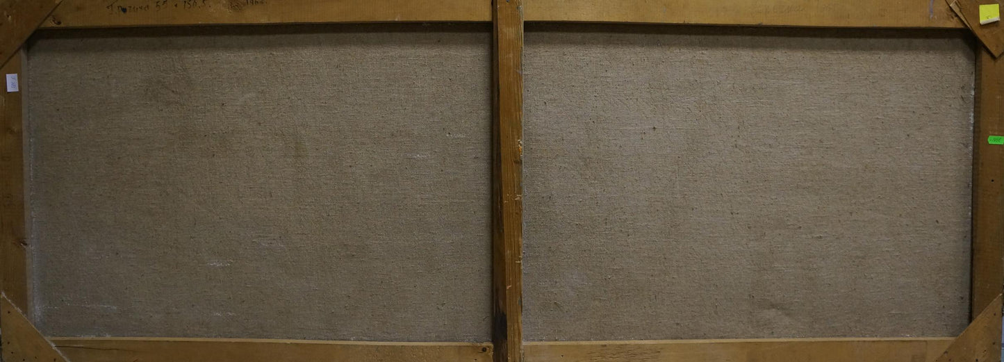 Oil painting Blooming fields