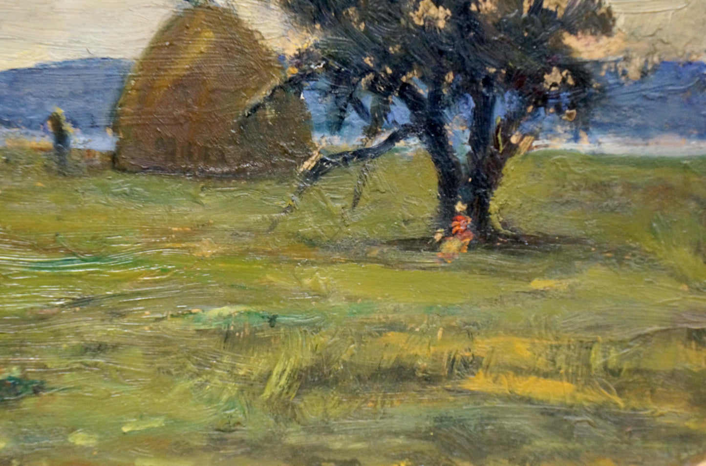 Oil painting Haystacks Popov Igor Alexandrovich