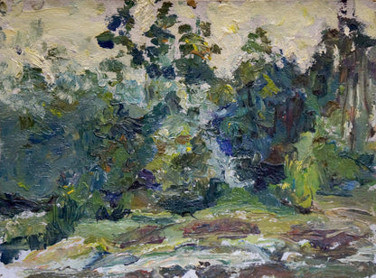 Oil painting In the woods Igor Popov