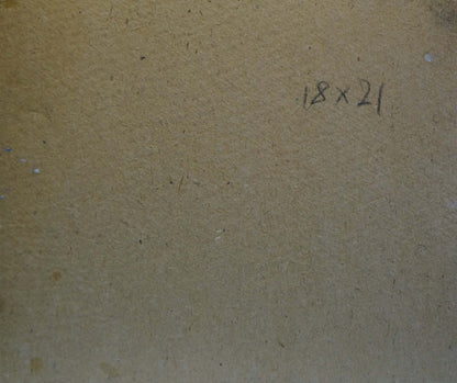 Oil painting Yard before a thunderstorm Unknown artist