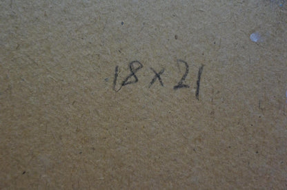 Oil painting Yard before a thunderstorm Unknown artist