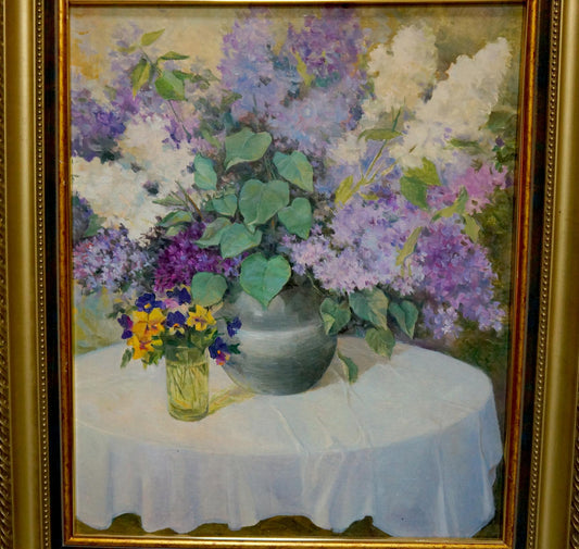 Oil painting Flowers Sliva A. I.