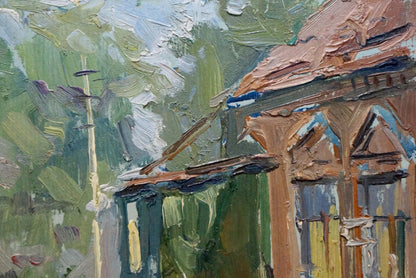 Oil painting Rustic beauty Gorobets Pavel Matveevich