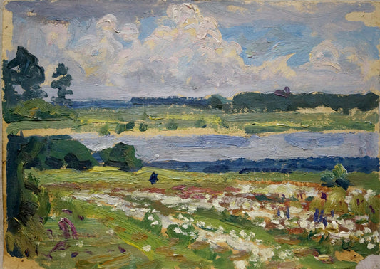Oil painting Before the rain Trohimenko Karp Demyanovich
