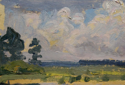 Oil painting Before the rain Trohimenko Karp Demyanovich