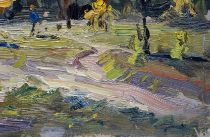 Oil painting Golden autumn Popov Igor Alexandrovich