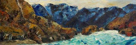 Oil painting Mountain landscape Singalevich
