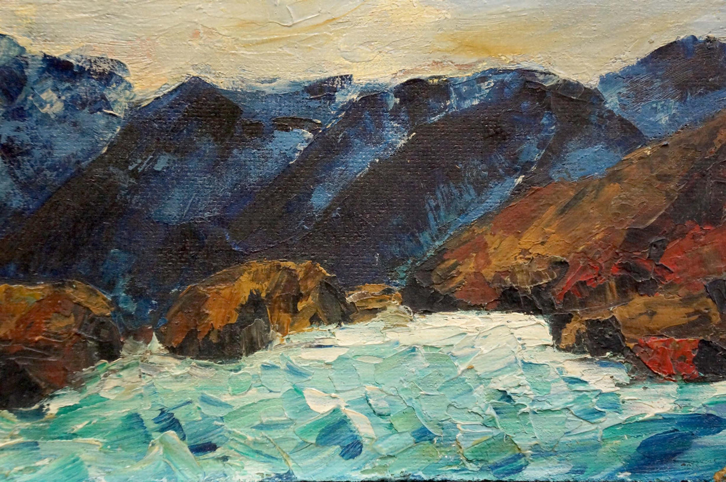 Oil painting Mountain landscape Singalevich