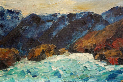Oil painting Mountain landscape Singalevich
