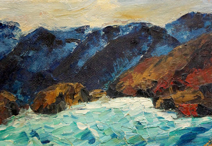 Oil painting Mountain landscape Singalevich
