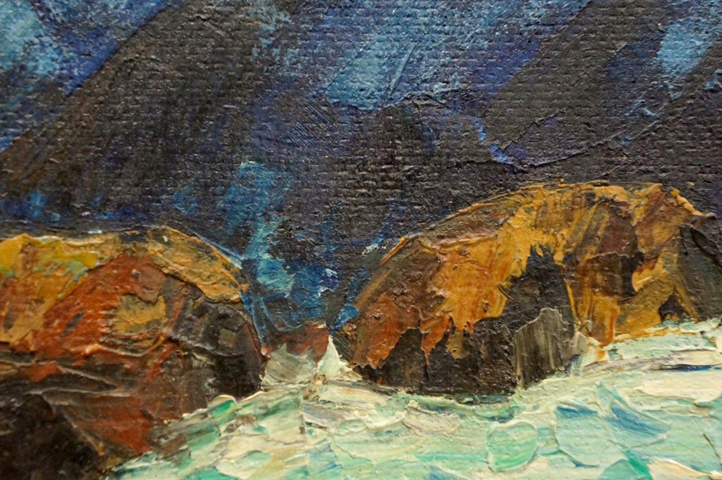 Oil painting Mountain landscape Singalevich