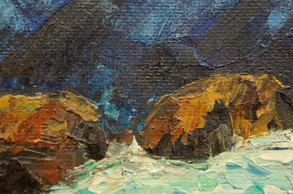 Oil painting Mountain landscape Singalevich