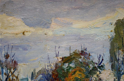 Oil painting Autumn landscape Gantman Moisey Faibovich
