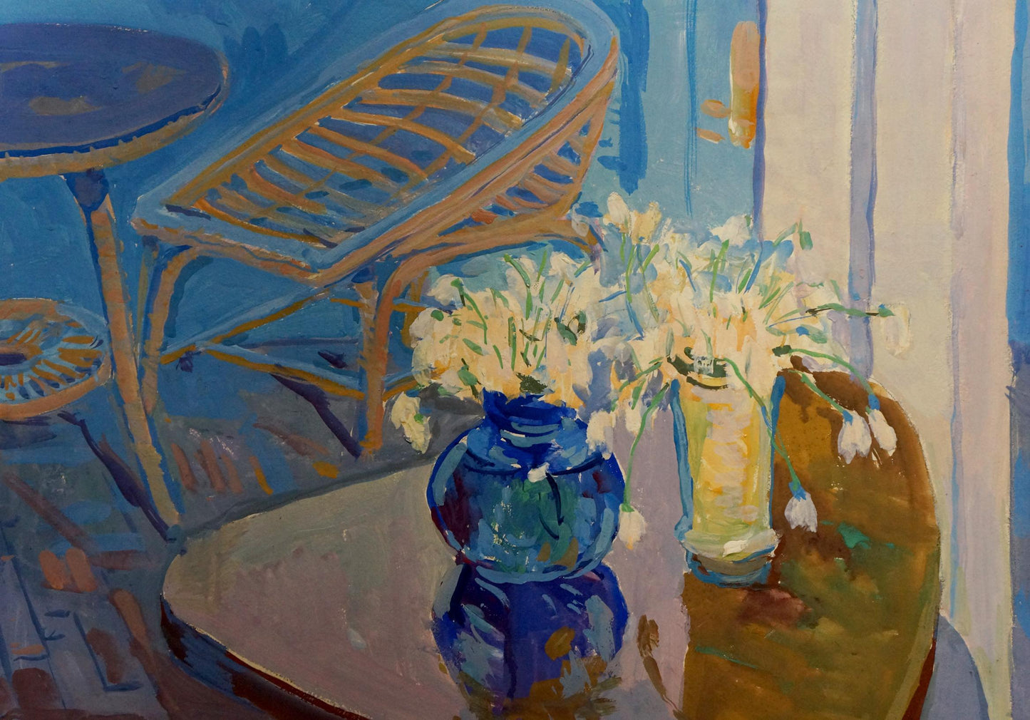 Oil painting The yard Sulimenko Petr Stepanovich