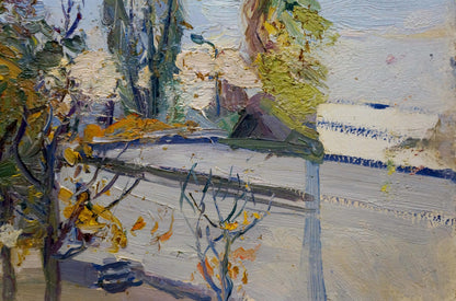 Oil painting Autumn landscape Gantman Moisey Faibovich