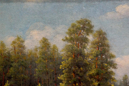 Oil painting Forest edge Tolkachevsky I.