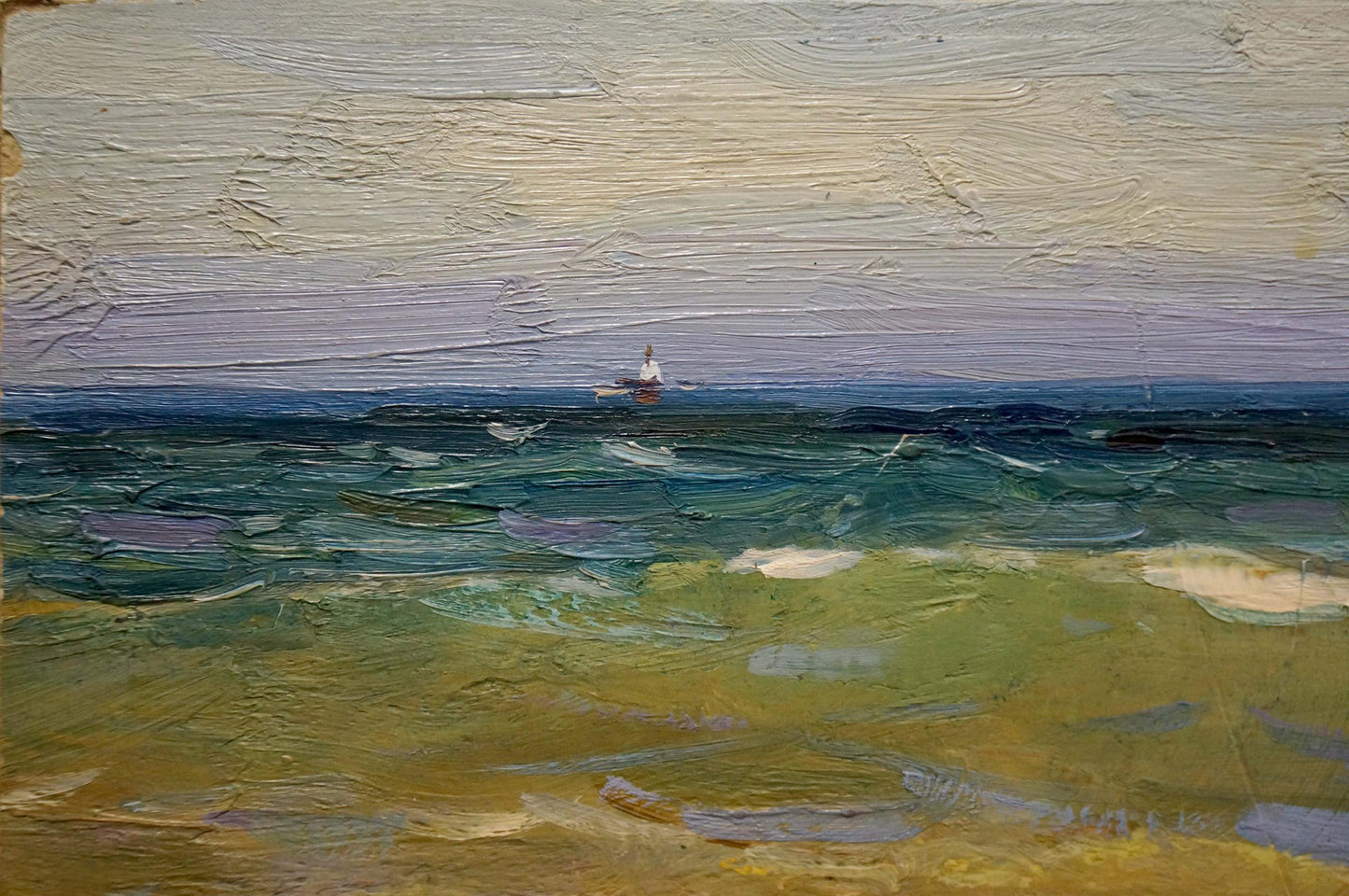 Oil painting Volga Strelov Arkady Efimovich