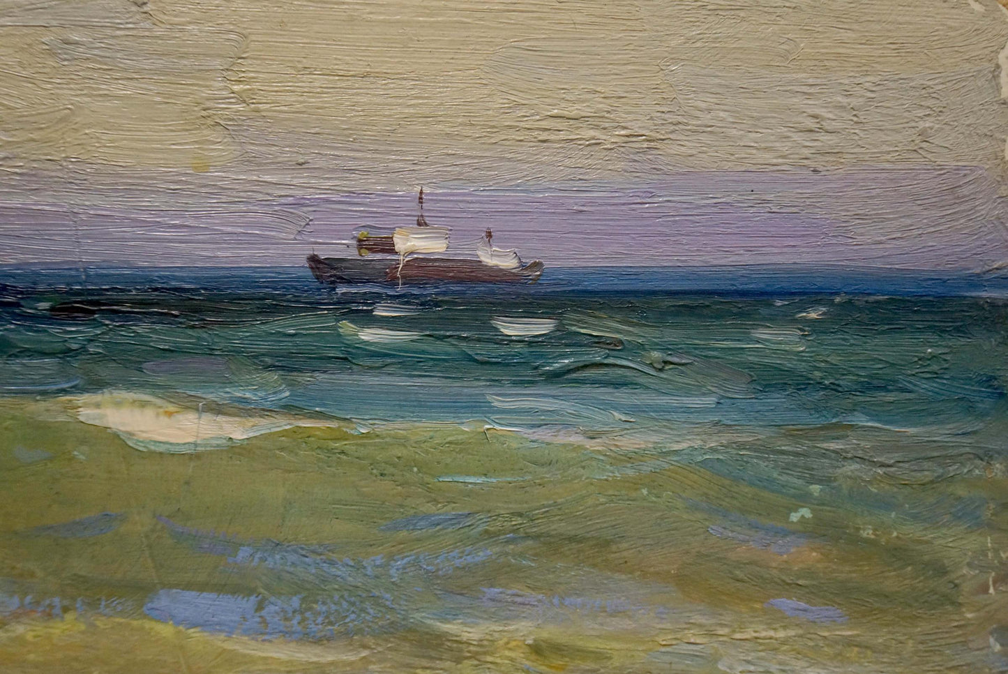 Oil painting Volga Strelov Arkady Efimovich