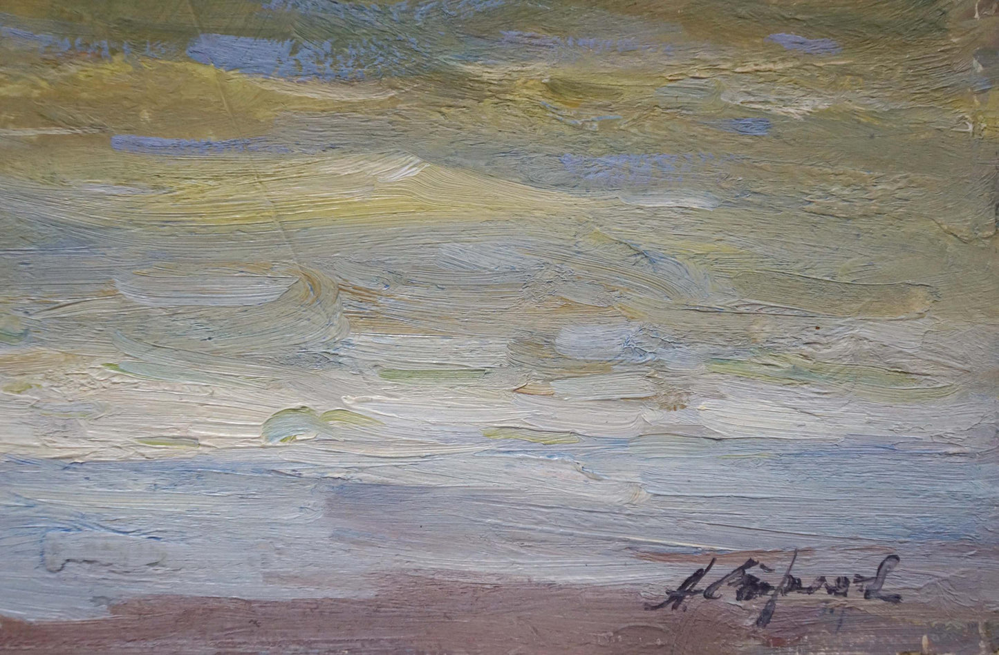 Oil painting Volga Strelov Arkady Efimovich