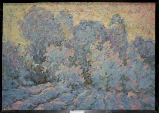 Oil painting Winter morning Khvedchuk Leonid Vladimirovich