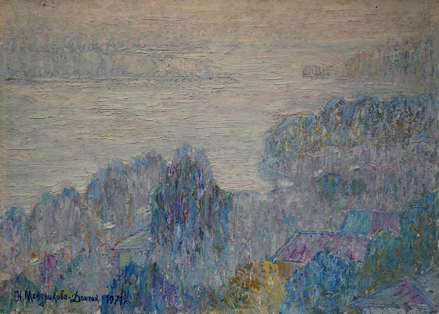 Oil painting Natural landscape Mandrikova - Donchik Nadezhda Alekseevna