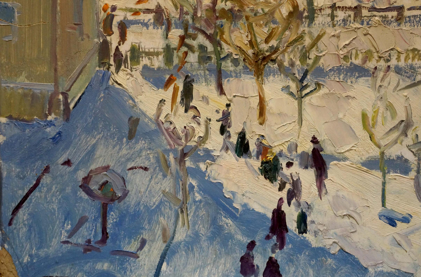 Oil painting City life