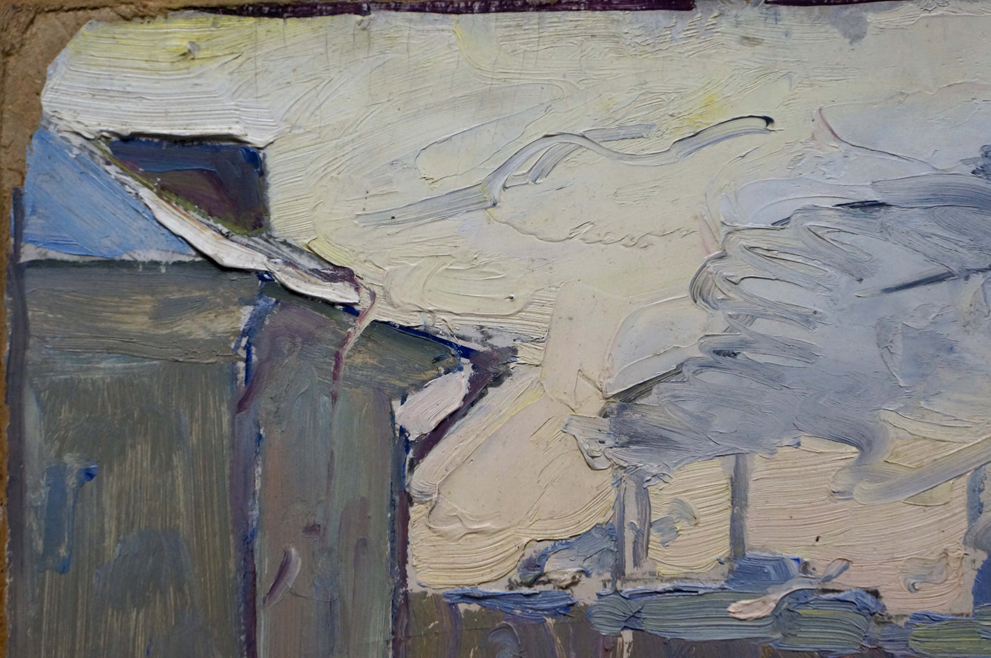 Oil painting City life