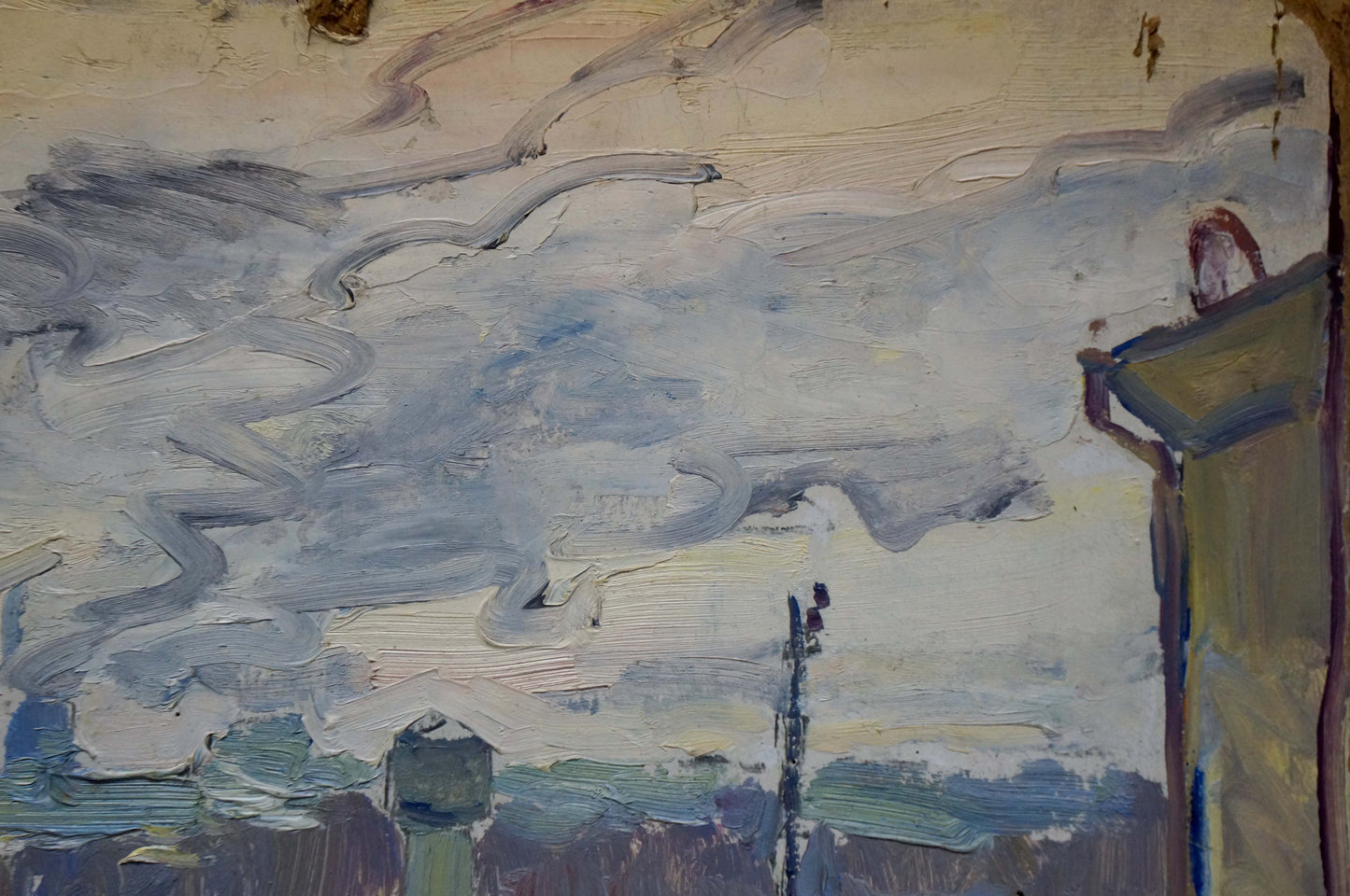 Oil painting City life