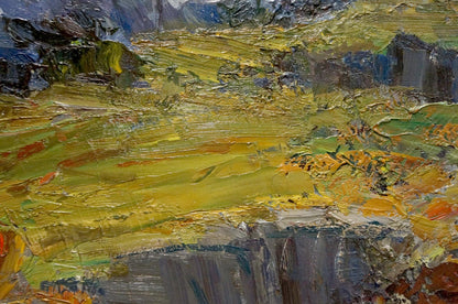 Oil painting Mountain landscape Stremsky Alexander Ivanovich